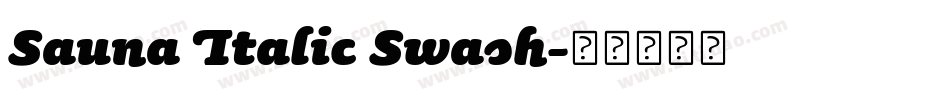 Sauna Italic Swash字体转换